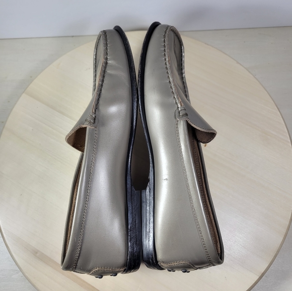 Tod’s Pewter Patent Leather Loafer Slip On Men’s Size 9.5 - Picture 6 of 14